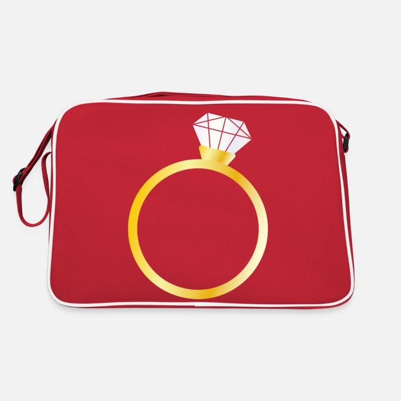 Bague de diamant Sac Retro