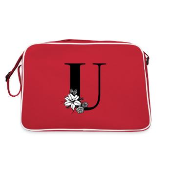 Lettre u - Sac Retro - rouge/blanc - Dos