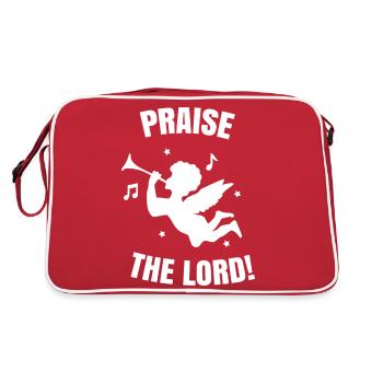 Praise the lord. Cherub angel - Retro Bag - red/white - Back