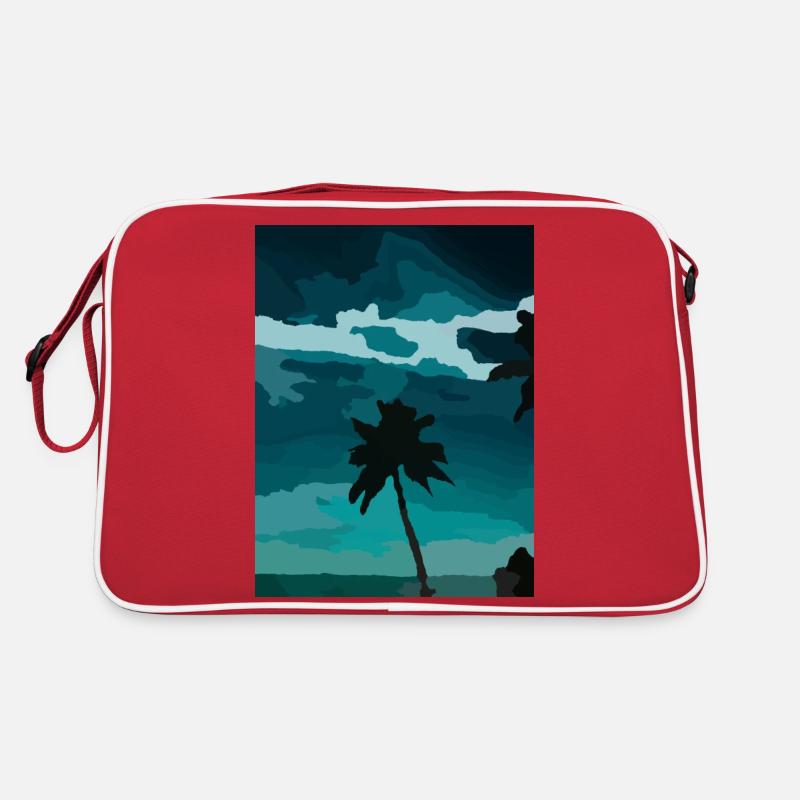 palm - Retro Tasche - Rot/Weiß