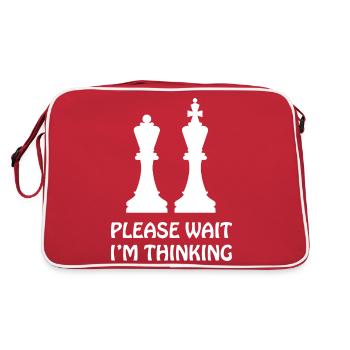 Boardgame Chess Backgammon Game Night - Retro Bag - red/white - Back