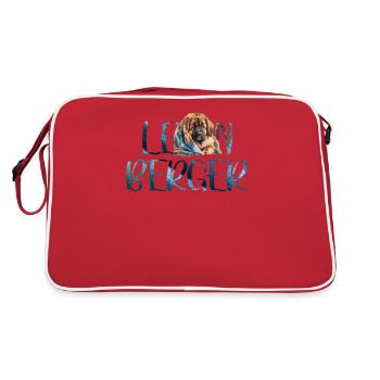 Leonberger - Retro Tasche - Rot/Weiß - Hinten