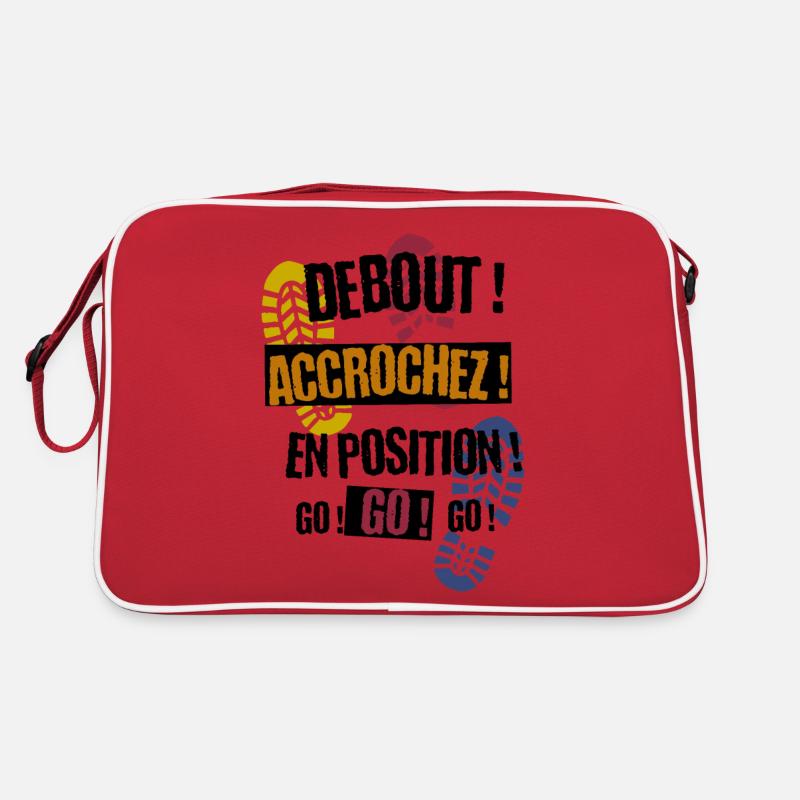 Standing, hanging, in position, go go go Retro Bag