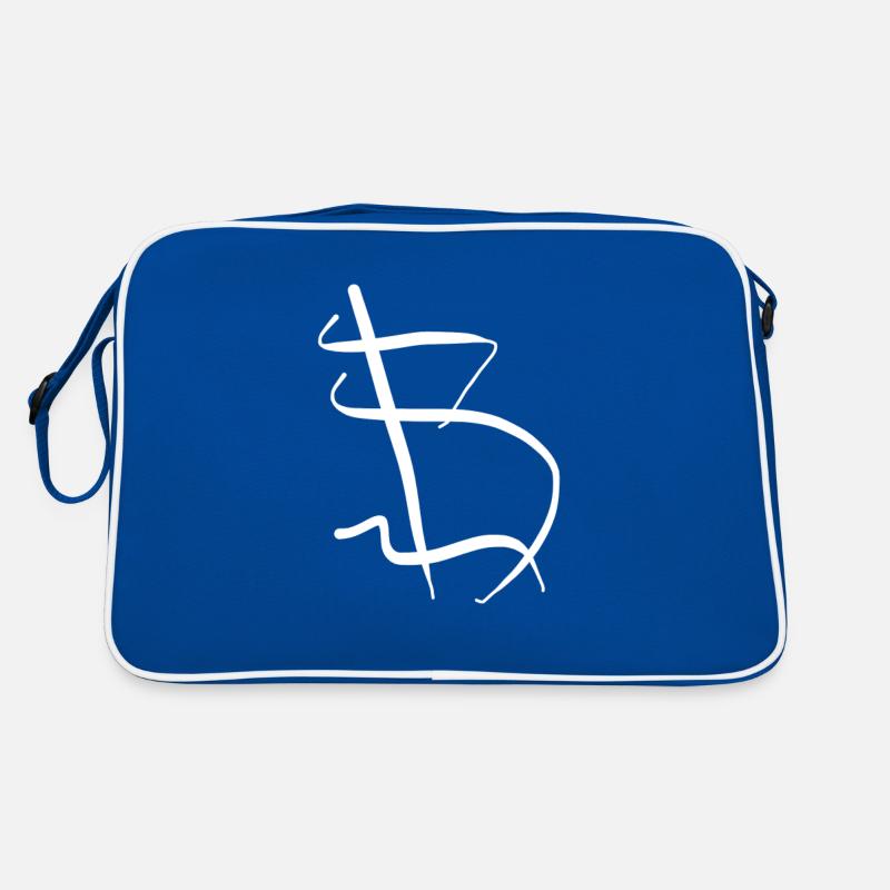 Tagschrift Buchstabe B Graffitionkel Retro Tasche