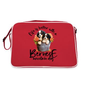 Bouvier bernois - Sac Retro - rouge/blanc - Dos