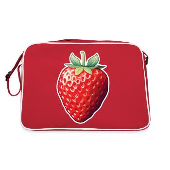 Fraise fruitée - Sac Retro - rouge/blanc - Dos