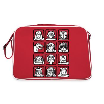 Gamer Game Play Online Computer Gaming Arcade - Retro Bag - red/white - Back