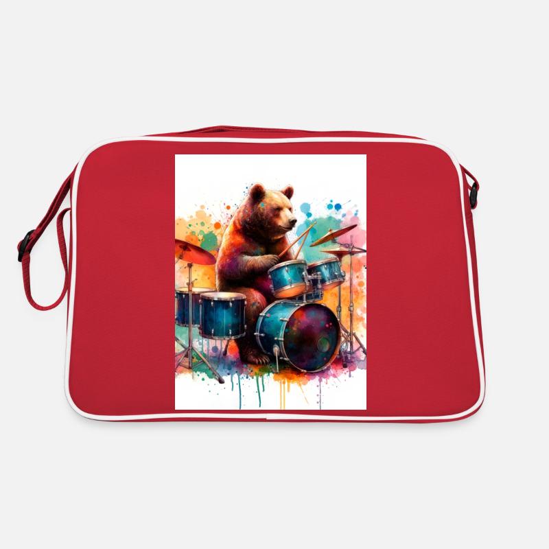 Bär im Konzert Retro Tasche
