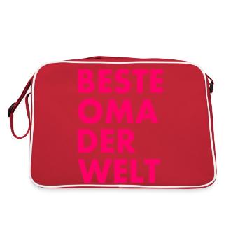 Meilleure mamie du monde - Sac Retro - rouge/blanc - Dos