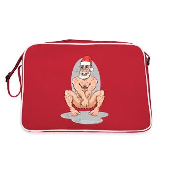 Bare Santa! - Retro Bag - red/white - Back