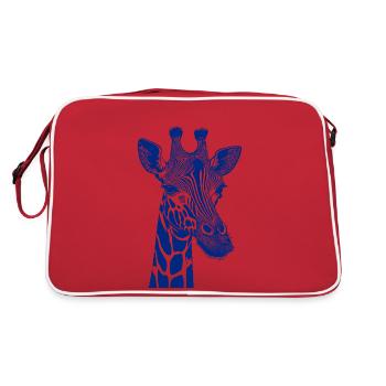 Pop Art Giraffe - Retro Bag - red/white - Back