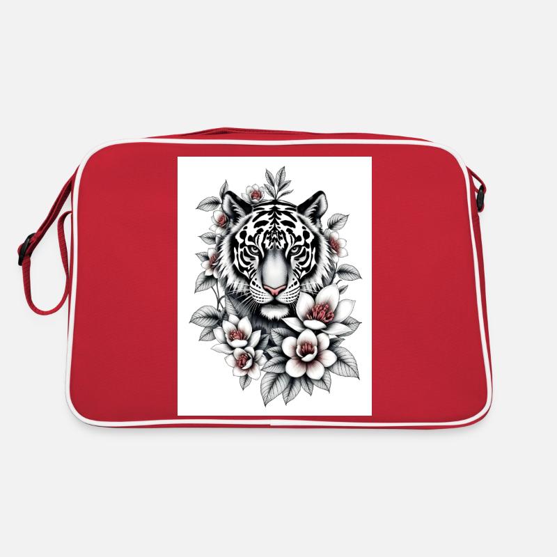 The Tiger never sleeps - Retro Tasche - Rot/Weiß