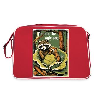 Not Alone - Retro Bag - red/white - Back