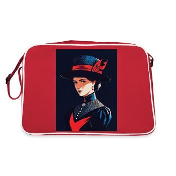 Silent Authority - Retro Bag - red/white - Back