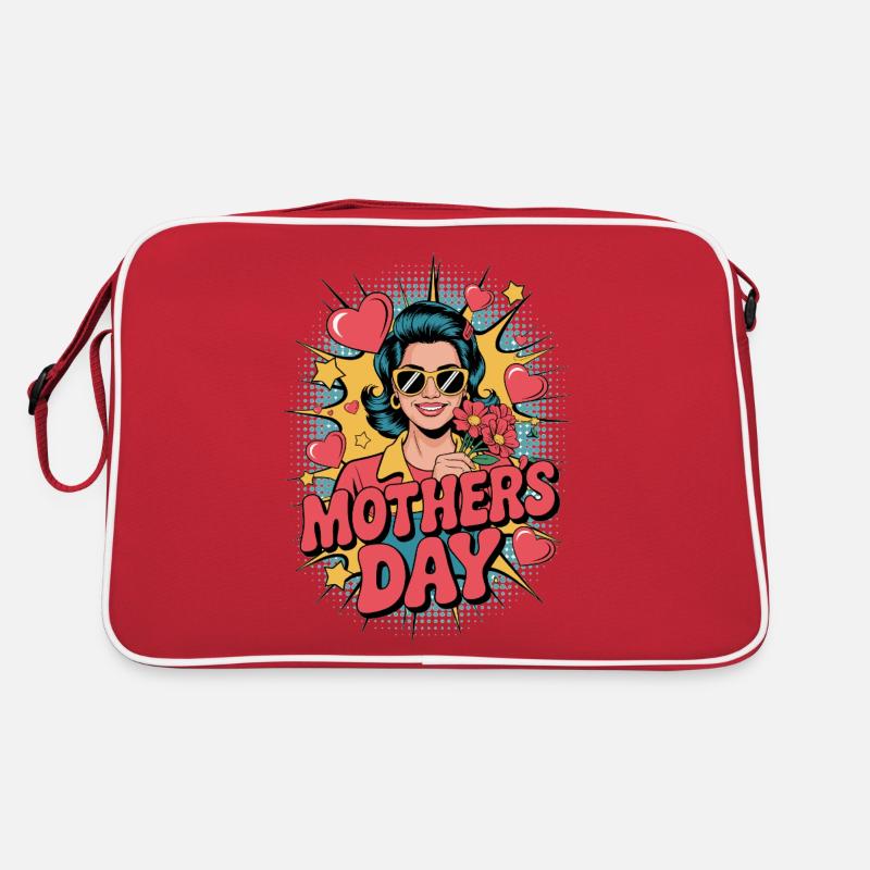 Supermom – Popart Muttertagsmotiv Retro Tasche
