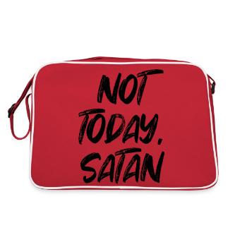 Not Today, Satan – Faith Meets Sass - Retro Bag - red/white - Back