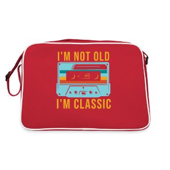 Cassette Classic I'm not old Classic - Retro Bag - red/white - Back
