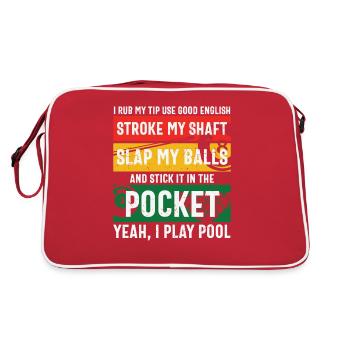 Billiards Pool Billiards Billiards Ball Billiards Cook 8Ball - Retro Bag - red/white - Back