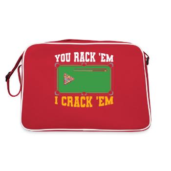 Billiards Pool Billiards Billiards Ball Billiards Cook 8Ball - Retro Bag - red/white - Back