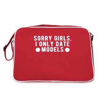 Sorry girls I date only models - Retro Bag - red/white - Back