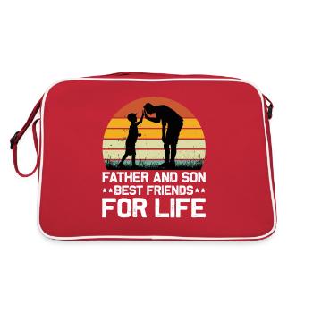 Père & Fils Meilleurs Amis pour la Vie - Père Fils - Sac Retro - rouge/blanc - Dos
