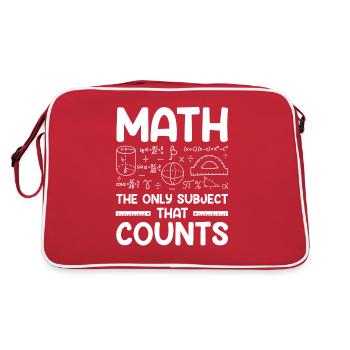 Professeur de mathématiques Formule mathématique Professeur de géométrie - Sac Retro - rouge/blanc - Dos