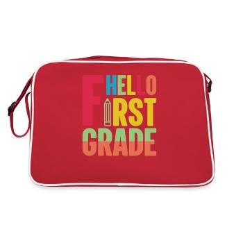 SCOLARITÉ DE PREMIÈRE ANNÉE INSCRIPTION DES ÉLÈVES DE PREMIÈRE ANNÉE - Sac Retro - rouge/blanc - Dos