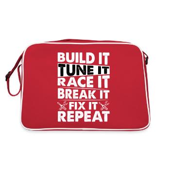BRICOLAGE BRICOLAGE Construire soi-même Réparer - Sac Retro - rouge/blanc - Dos