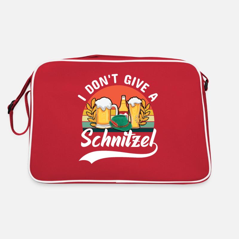 OKTOBER Bier Brezel Wurst Biergarten Schnitzel Retro Tasche