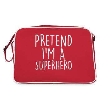 Costume de costume de super-héros - Sac Retro - rouge/blanc - Dos