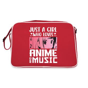 Anime Ramen Sketch Anime Ramen Gift - Retro Bag - red/white - Back