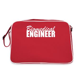 Proud Biomedical Technician Biology Research Bio - Retro Bag - red/white - Back