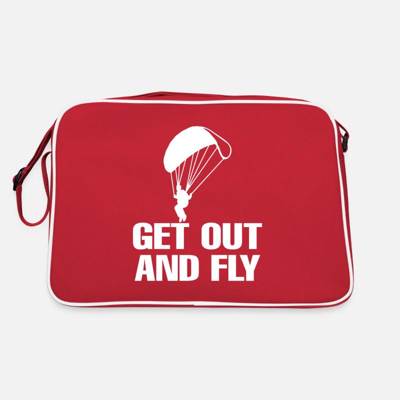 Paragliding Gleitschirmflieger Fallschirm Para Retro Tasche
