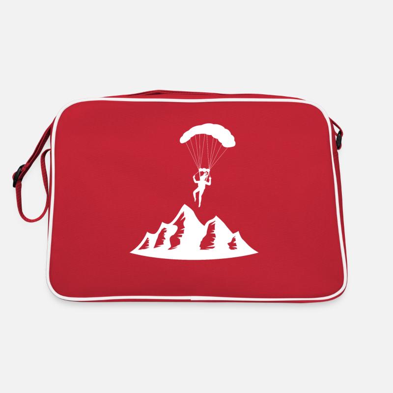 Paragliding Gleitschirmflieger Fallschirm Para Retro Tasche
