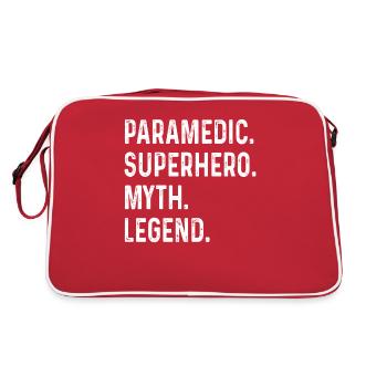 Paragliding Paraglider Parachute Parachute Para - Retro Bag - red/white - Back