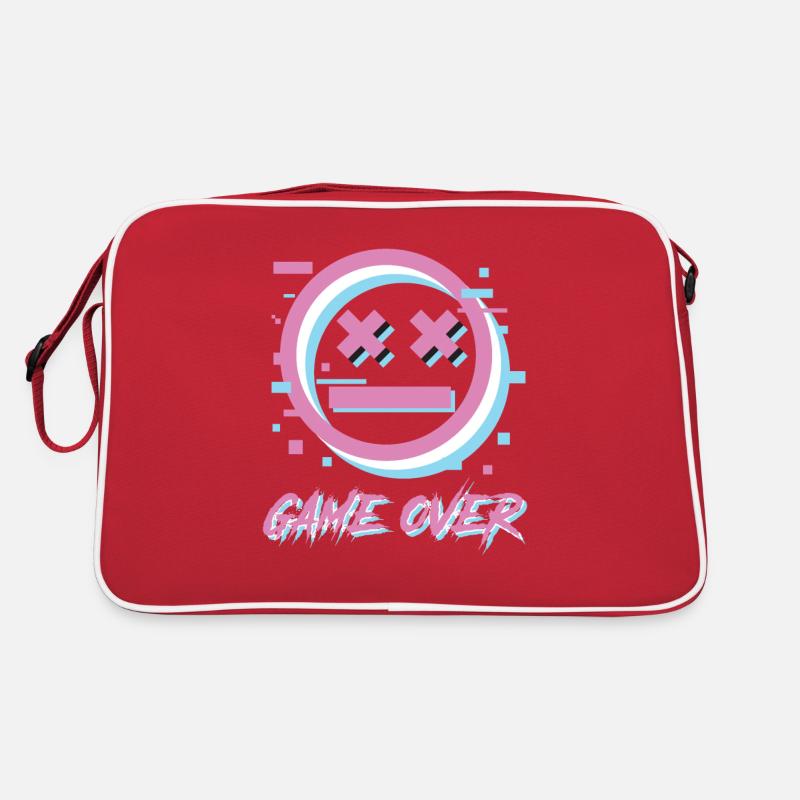 Game Over Retro Schriftzug Retro Tasche