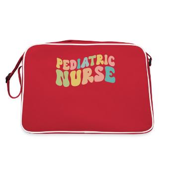 Infirmière en pédiatrie Soins infirmiers Pédiatrie - Sac Retro - rouge/blanc - Dos