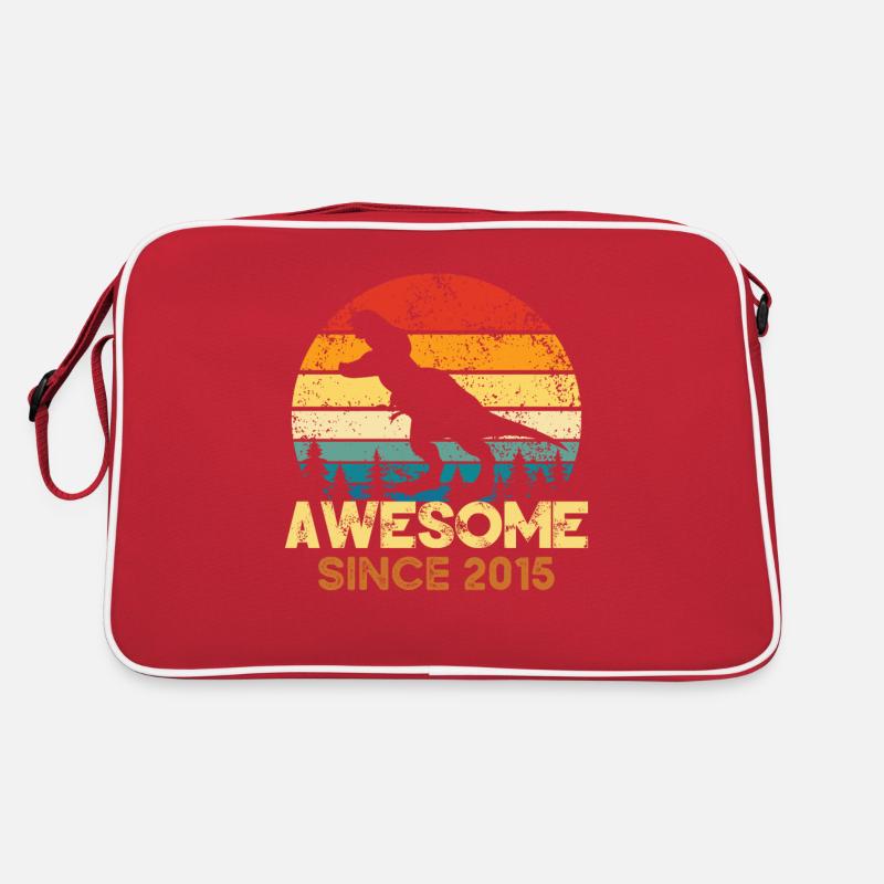 Fantastisch seit 2015 Dinosaurier-Liebhaber Dino Retro Tasche