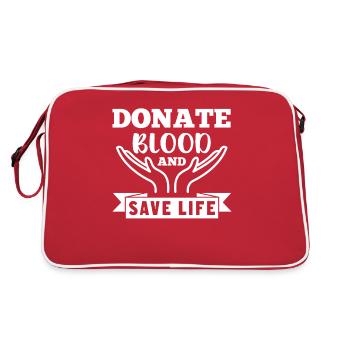 Blood donation Blood donors Blood donors - Retro Bag - red/white - Back