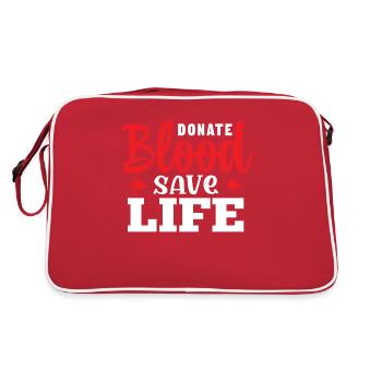 Blood donation Blood donors Blood donors - Retro Bag - red/white - Back