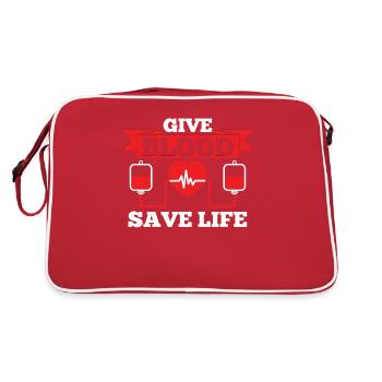 Blood donation Blood donors Blood donors - Retro Bag - red/white - Back