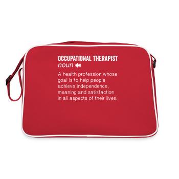 Ergothérapie Ergothérapeute Ergothérapeute - Sac Retro - rouge/blanc - Dos