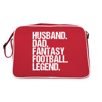 Fantasy Football Père Légende Mari Fantasy - Sac Retro - rouge/blanc - Dos