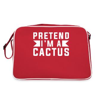 Cactus Fucculent Cactus Garden Cactus Plants - Retro Bag - red/white - Back