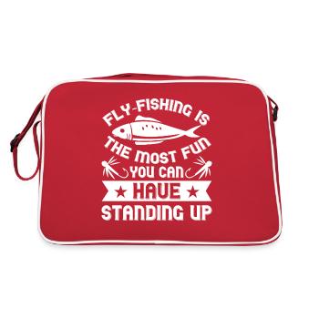 Pêche à la mouche Pêche Pêcheurs sportifs Mouche - Sac Retro - rouge/blanc - Dos
