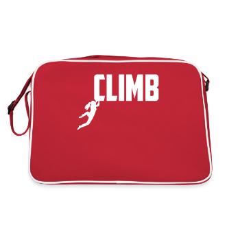 Klettersport Klettern Solo Climbing Frauen - Retro Tasche - Rot/Weiß - Hinten