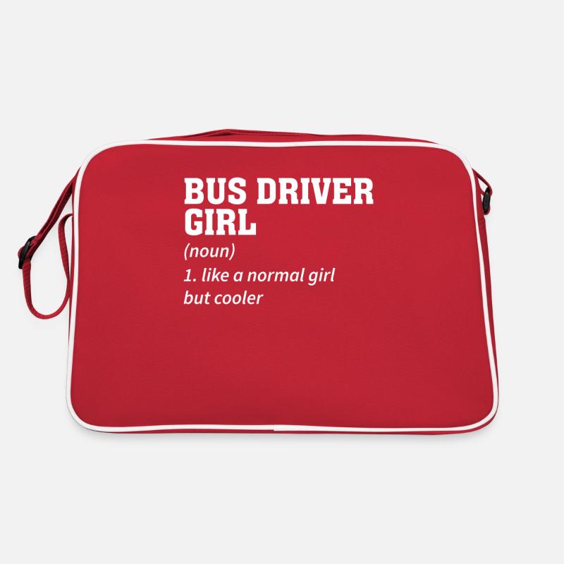 Bus driver Funny saying Profession Public bus gift Retro Bag