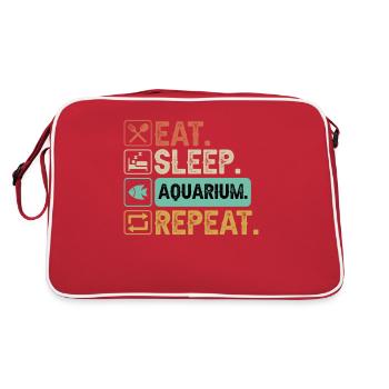 Aquariophile Aquarist Aquarium Poissons d’ornement - Sac Retro - rouge/blanc - Dos
