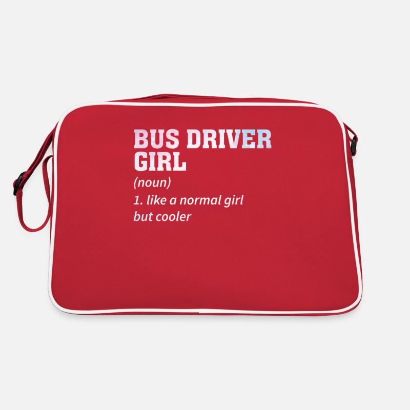 Bus driver Funny saying Profession Public bus gift Retro Bag