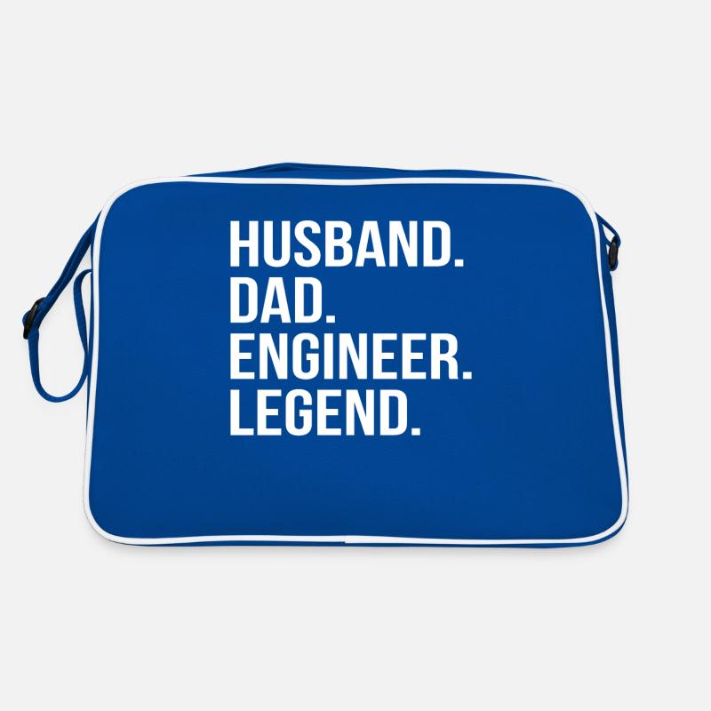 vater ehemann ingenieur held Legende Techniker Retro Tasche